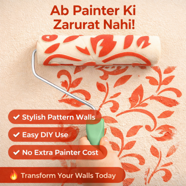 9 inch design pattern paint roller wall texture paint roller tool decorative wall roller design diy wall painting roller texture roller for wall design