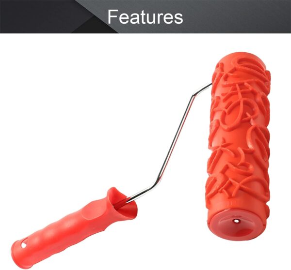 Rubber Pattern Paint Roller for Stylish Wall Design at Home Designer Paint Roller Easy Wall Decoration Without Painter Wall Texture Roller Tool for Home Interior Decoration DIY