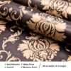 PG DIY Wallpaper Black Damask (45 x 500 CM, Black) | Luxury Self Adhesive Wall Stickers Roll | Decorative PVC Vinyl Wallpaper for Living Room Bedroom Hall | Easy Peel & Stick Home Decor.